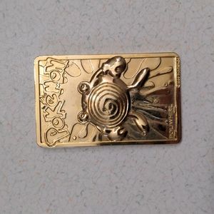 Gold plated pokemon card